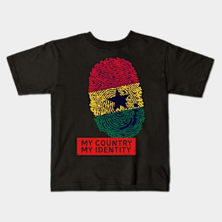 Ghana Country Flag Identity Kids T-Shirt